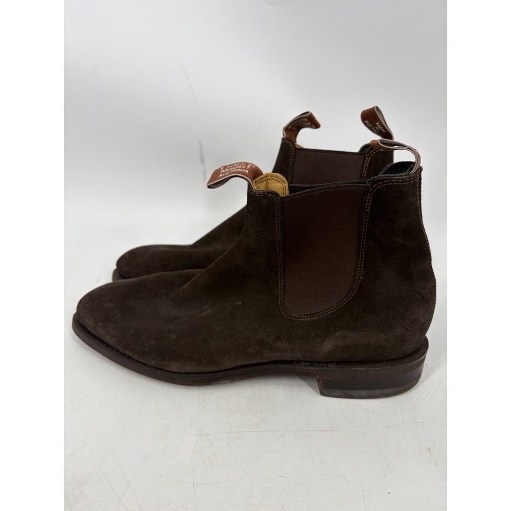 RM Williams Comfort Craftsman Boot in Chocolate Suede Size 10.5 G - Picture 5 of 16